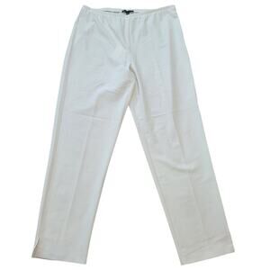 Eileen Fisher NWT Polished Twill Ankle Pants Bone S $208